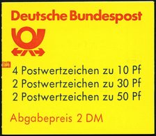 ZUSAMMENDRUCKE MH 22ah **, 1987, Markenheftchen Burgen Und Schlösser, 2. Deckelseite: WWF, Mit Zählbalken, Pracht, Mi. 6 - Andere & Zonder Classificatie