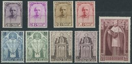 BELGIEN 333-41 **, 1932, Kardinal Mercier, Postfrischer Prachtsatz, Mi. 1100.- - Belgium