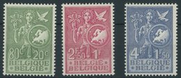 BELGIEN 976-78 **, 1953, Büro Der Europäischen Jugend, Postfrischer Prachtsatz, Mi. 65.- - Bélgica