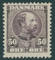 DÄNEMARK 51 **, 1905, 50 Ø Dunkellila, Postfrisch,Pracht - Gebruikt