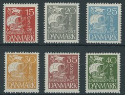 DÄNEMARK 168-73 **, 1927, Karavelle, Postfrischer, Prachtsatz, Mi. 95.- - Gebruikt