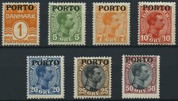PORTOMARKEN P 1-7 *, 1921, Freimarken, Falzrest, Prachtsatz - Autres & Non Classés
