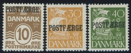 POSTFÄHREMARKEN Pf 11,13/4 **, 1930, 10 Ø, 40 Ø Und 10 Kr. Karavelle, 3 Postfrische Prachtwerte, Mi. 135.- - Autres & Non Classés