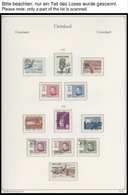 GRÖNLAND - DÄNISCHE POST O, Gestempelte Sammlung Grönland Von 1950-90 Auf KA-BE Seiten, Ab 1964 Komplett, Prachterhaltun - Sonstige & Ohne Zuordnung