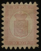 FINNLAND 4A *, 1860, 10 K. Rosakarmin Auf Rosa, Praktisch Alle Zungen, Gummireste, Leichte Patina, Pracht, Mi. 1500.- - Otros & Sin Clasificación