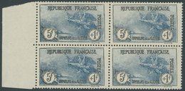 FRANKREICH 214 VB **, 1926, 5 Fr. Kriegswaisen Im Randviererblock, Postfrisch, Pracht, Mi. (720.-) - Sonstige & Ohne Zuordnung