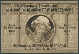 FRANKREICH 248MH **, 1930, 1.50 Fr. Staatsschuldentilgungskasse Im Kompletten Markenheftchen, Pracht, Mi. 900.- - Autres & Non Classés