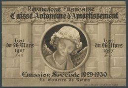 FRANKREICH 248MH **, 1930, 1.50 Fr. Staatsschuldentilgungskasse Im Kompletten Markenheftchen, Pracht, Mi. 900.- - Altri & Non Classificati