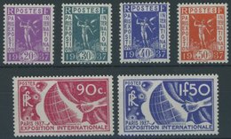 FRANKREICH 328-33 **, 1936, Weltausstellung, Postfrischer Prachtsatz, Mi. 70.- - Autres & Non Classés