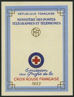 FRANKREICH 984/5 MH **, 1953, Markenheftchen Rotes Kreuz, Pracht, Mi. 130.- - Andere & Zonder Classificatie