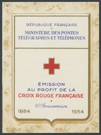 FRANKREICH 1032/3MH **, 1954, Markenheftchen Rotes Kreuz, Postfrisch, Pracht, Mi. 120.- - Otros & Sin Clasificación