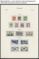 SAMMLUNGEN **, Fast Komplette Postfrische Sammlung Frankreich Von 1960-78 Im KA-BE Falzlosalbum, Dazu 1958/9 Auf Lindner - Collezioni