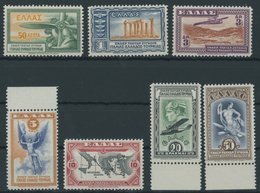 GRIECHENLAND 355-61 **, 1933, Aeroespresso, Prachtsatz, Mi. 220.- - Sonstige & Ohne Zuordnung