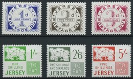 JERSEY P 1-6 **, Portomarken: 1969, Portomarken, Prachtsatz, Mi. 70.- - Jersey