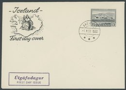 ISLAND 319 BRIEF, 1957, 25 Kr. Bessastadir Auf FDC, Pracht, Mi. 120.- - Andere & Zonder Classificatie