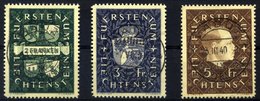 LIECHTENSTEIN 183-85 O, 1939, 2 - 5 Fr., Prachtsatz, Mi. 120.- - Other & Unclassified