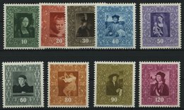 LIECHTENSTEIN 268-76 **, 1949, 1. Gemäldeserie, Prachtsatz, Mi. 90.- - Andere & Zonder Classificatie