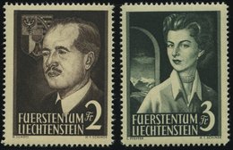 LIECHTENSTEIN 332/3 **, 1955, Fürstenpaar, Pracht, Mi. 240.- - Otros & Sin Clasificación