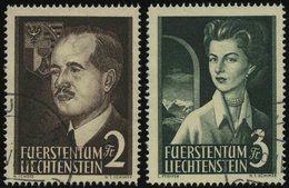 LIECHTENSTEIN 332/3 O, 1955, Fürstenpaar, Pracht, Mi. 140.- - Andere & Zonder Classificatie