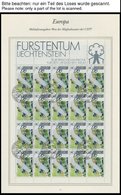 LIECHTENSTEIN 939-41KB O, 1988, Europäische Kampagne Für Den Ländlichen Raum Im Kleinbogensatz Mit Ersttagsstempeln, Pra - Autres & Non Classés