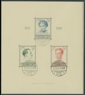 LUXEMBURG Bl. 3 O, 1939, Block Caritas, Sonderstempel, Pracht, Mi. 150.- - Autres & Non Classés