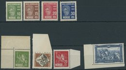 NORWEGEN 150-53,155-58 **, 1929/30, Abel Und König Olaf II, 2 Postfrische Prachtsätze, Mi. 100.- - Andere & Zonder Classificatie