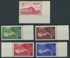 NORWEGEN 162,172-75 **, 1931/5, Radiumhospital Und Nansen-Fond, 5 Postfrische Prachtwerte, Mi. 80.- - Other & Unclassified