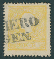 ÖSTERREICH BIS 1867 10Ia O, 1858, 2 Kr. Gelb, Type I, Kabinett, Fotobefund Dr. Ferchenbauer, Mi. 500.- - Usati