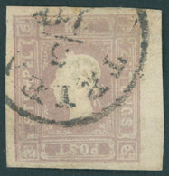 ÖSTERREICH BIS 1867 17 O, 1858, 1.05 Kr. Lila, K1 TRIE(NT), Pracht, Fotobefund Dr. Ferchenbauer, Mi. 400.- - Usati