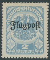 ÖSTERREICH 1918-1938 III **, 1922, 2 Kr. Grünlichblau, Postfrisch, Pracht, Mi. 80.- - Other & Unclassified