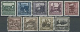 ÖSTERREICH 1918-1938 433-41 **, 1923, Landeshauptstädte, Postfrischer Prachtsatz, Mi. 135.- - Other & Unclassified