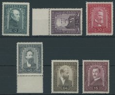 ÖSTERREICH 1918-1938 545-50 **, 1932, Maler, Postfrischer Prachtsatz, Mi. 300.- - Autres & Non Classés