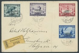 ÖSTERREICH 1918-1938 551-54 BRIEF, 1933, FIS I Mit Sonderstempel Auf Einschreibbrief (senkrecht Gefaltet), Marken Pracht - Altri & Non Classificati