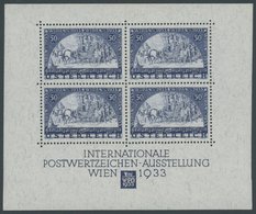 ÖSTERREICH Bl. 1 **, 1933, Block WIPA, Postfrisch Mit Den üblichen Leichten Klebespuren Im Oberrand, Inklusive Originalu - Altri & Non Classificati