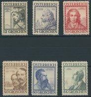ÖSTERREICH 1918-1938 591-96 **, 1934, Baumeister, Postfrischer Prachtsatz, Mi. 150.- - Altri & Non Classificati