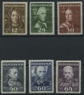 ÖSTERREICH 617-22 **, 1935, Heerführer, Prachtsatz, Mi. 175.- - Autres & Non Classés