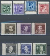 ÖSTERREICH 1918-1938 628-37 **, 1936, Winterhilfe III Und Erfinder, 2 Postfrische Prachtsätze, Mi. 78.- - Altri & Non Classificati