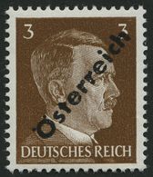 ÖSTERREICH IVa **, 1945, Nicht Ausgegeben: 3 Pf. Dunkelgelbbraun, Pracht, Befund Sturzeis, Mi. 100.- - Autres & Non Classés