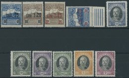 SAN MARINO 121-30 **, 1926, Monte Titano Und Onofri, 2 Postfrische Prachtsätze, Mi. 85.- - Sonstige & Ohne Zuordnung