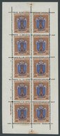 SAN MARINO 332KB **, 1945, 20 L. Wappen Im Kleinbogen (10), Kabinett, Mi. 250.- - Andere & Zonder Classificatie