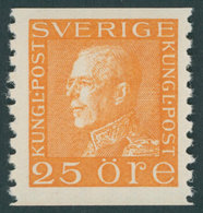 SCHWEDEN 186IIWA **, 1936, 25 Ö. Orange, Weißes Papier, Postfrisch, Pracht, Mi. 65.- - ... - 1855 Prephilately