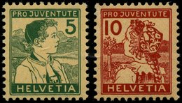SCHWEIZ BUNDESPOST 128/9 **, 1915, Pro Juventute, Postfrisch, Pracht, Mi. 260.- - 1843-1852 Federal & Cantonal Stamps