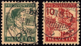 SCHWEIZ BUNDESPOST 128/9 O, 1915, Pro Juventute, Pracht, Mi. 120.- - 1843-1852 Federale & Kantonnale Postzegels