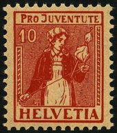 SCHWEIZ BUNDESPOST 135 **, 1917, 10 C. Pro Juventute, Postfrisch, Pracht, Mi. 60.- - 1843-1852 Poste Federali E Cantonali