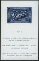 SCHWEIZ BUNDESPOST Bl. 11 **, 1945, Block Kriegsgeschädigte, Pracht, Mi. 220.- - 1843-1852 Correos Federales Y Cantonales