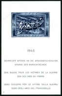 SCHWEIZ BUNDESPOST Bl. 11 **, 1945, Block Kriegsgeschädigte, Feinst (diagonaler Bug), Mi. 220.- - 1843-1852 Correos Federales Y Cantonales
