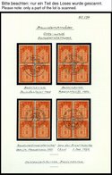 SCHWEIZ BUNDESPOST 764-67 VB O, 1963, Postgeschichtliche Motive Und Baudenkmäler In Zentrisch Gestempelten Viererblocks, - 1843-1852 Federale & Kantonnale Postzegels