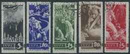 SOWJETUNION 494-98 O, 1935 Erster Weltkrieg, Pracht, Mi. 110.- - Usati