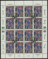 UNO - WIEN KB O, 1983-95, Gestempelte Sammlung Von 15 Verschiedenen Kleinbogensätzen, Pracht, Mi. 337.- - Otros & Sin Clasificación