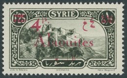 ALAWITEN-GEBIET 49 *, 1926 4 Pia. Auf 0.25 Pia. Olivschwarz, Falzrest, Pracht,Mi. 70.- - Otros & Sin Clasificación